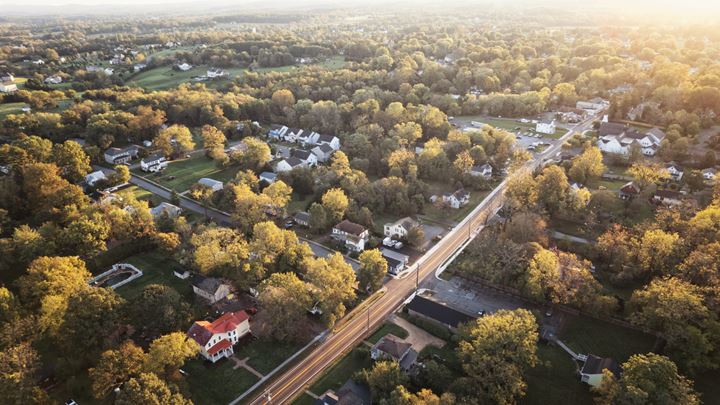 View of a small town