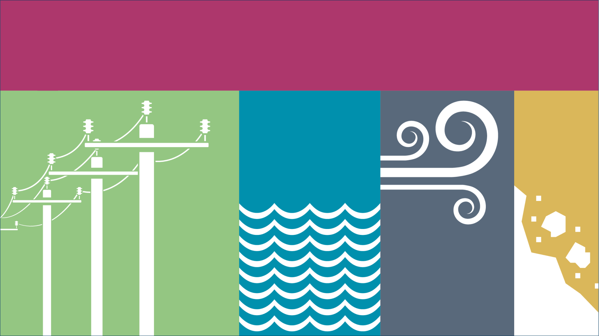 Graphic of different disasters caused by weather