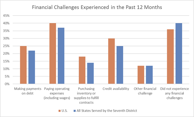 Financial Challenges Experienced in the Past 12 Months