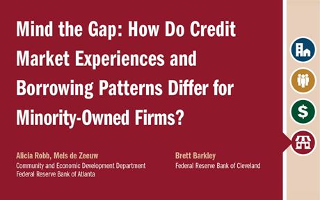 Report cover of Mind the Gap: How Do Credit Market Experiences and Borrowing Patterns Differ for Minority-Owned Firms?