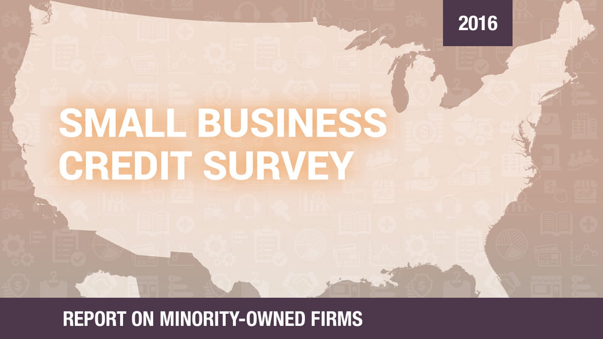 Cover of the Report on Minority-Owned Firms based on the 2016 Small Business Credit Survey